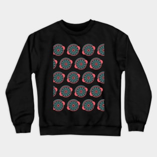 DJ or music lover gift equalizer in circle with headphones Crewneck Sweatshirt